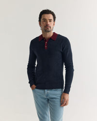 Sam Contrast Collar Knit MENS KNITWEAR