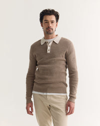 Sam Contrast Collar Knit MENS KNITWEAR