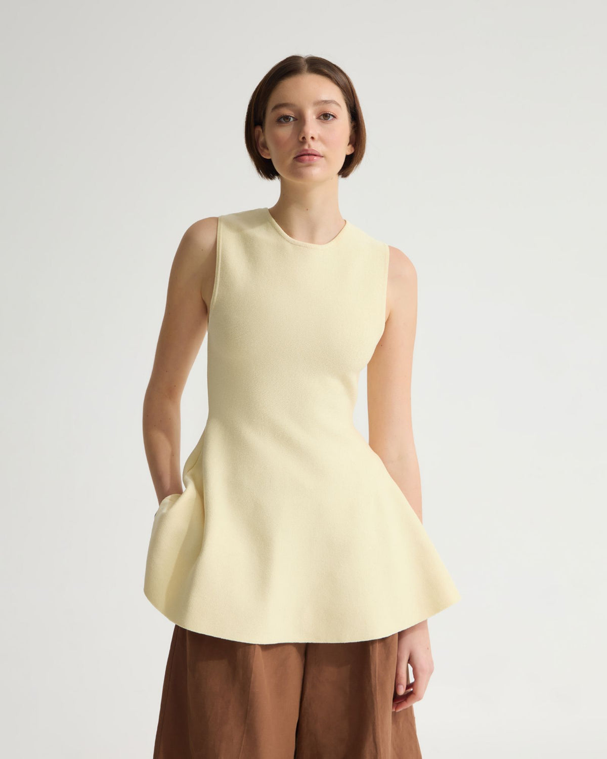 Margotknitted Peplum Top WOMENS KNITWEAR