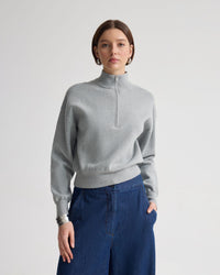 Victoria Crop Zip Neck Knit WOMENS KNITWEAR