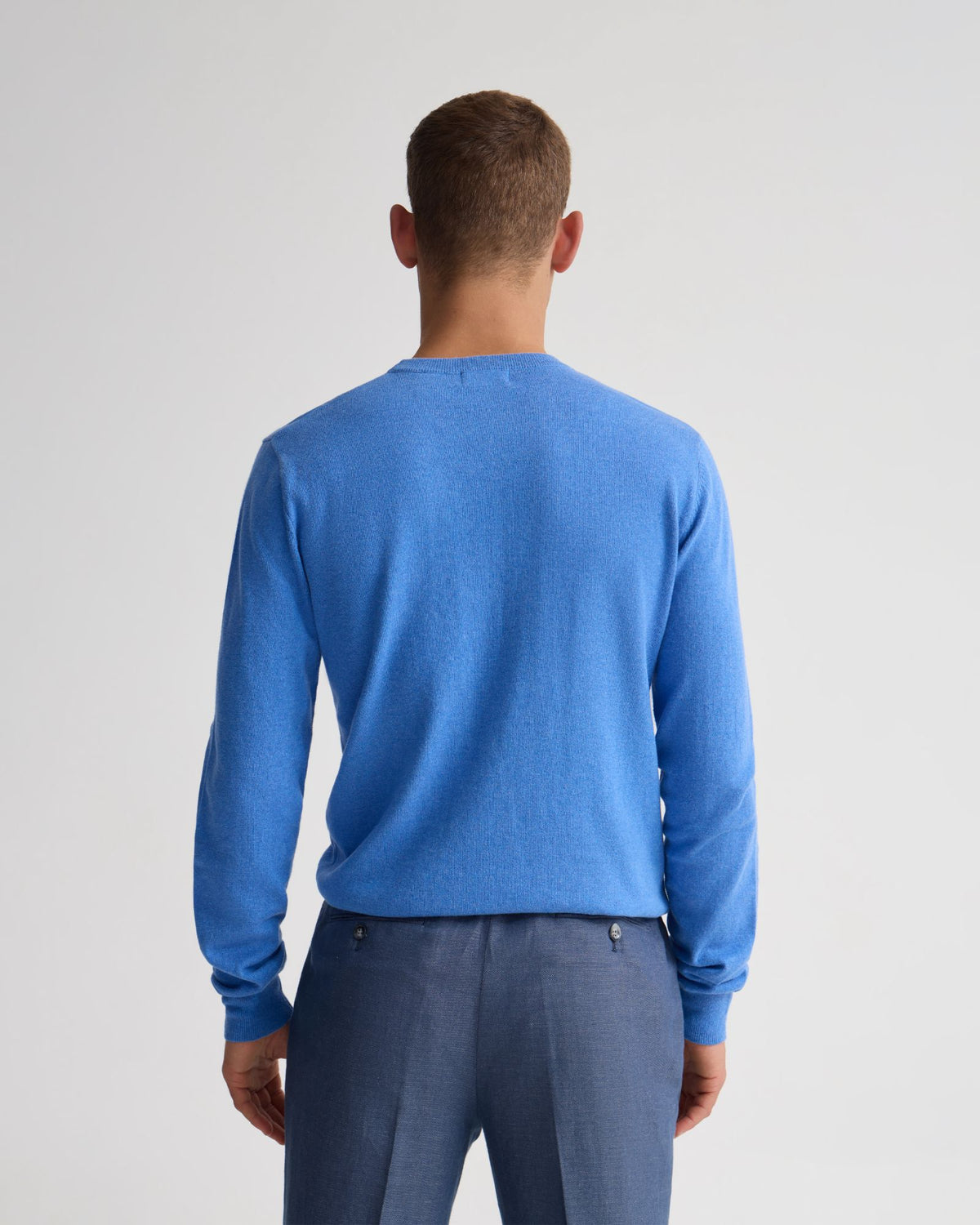 Cotton Cashmere Crew Neck Knit MENS KNITWEAR