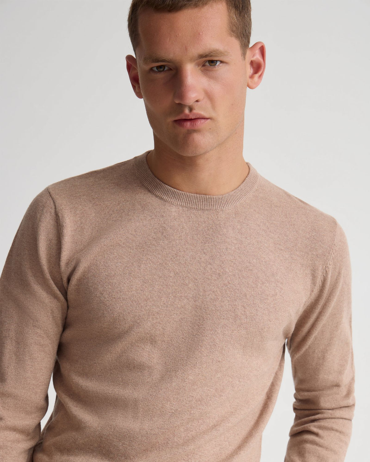 Cotton Cashmere Crew Neck Knit MENS KNITWEAR