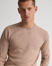 Cotton Cashmere Crew Neck Knit MENS KNITWEAR