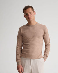 Cotton Cashmere Crew Neck Knit MENS KNITWEAR