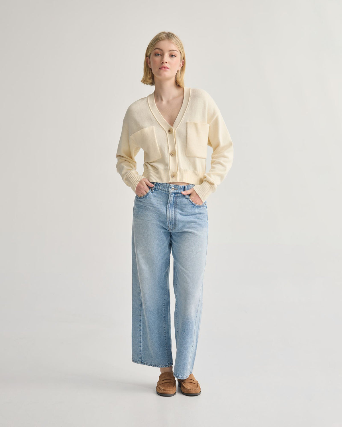 Sarah Cotton Cardigan WOMENS KNITWEAR