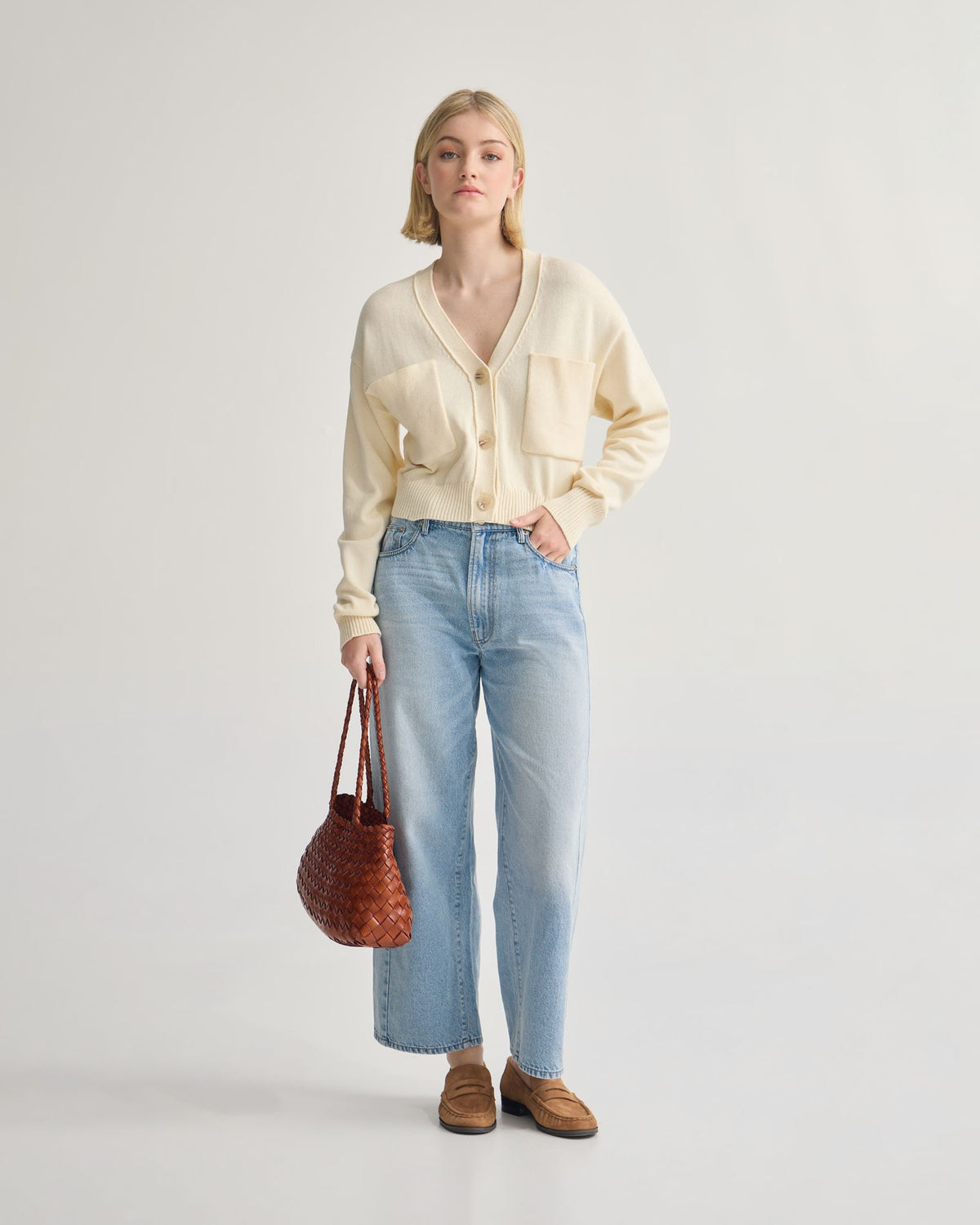 Sarah Cotton Cardigan WOMENS KNITWEAR