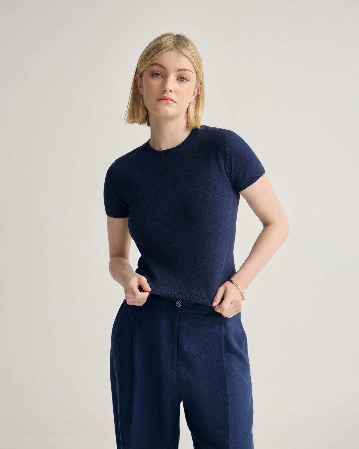 Olivia Crop Cashmere Knit WOMENS KNITWEAR