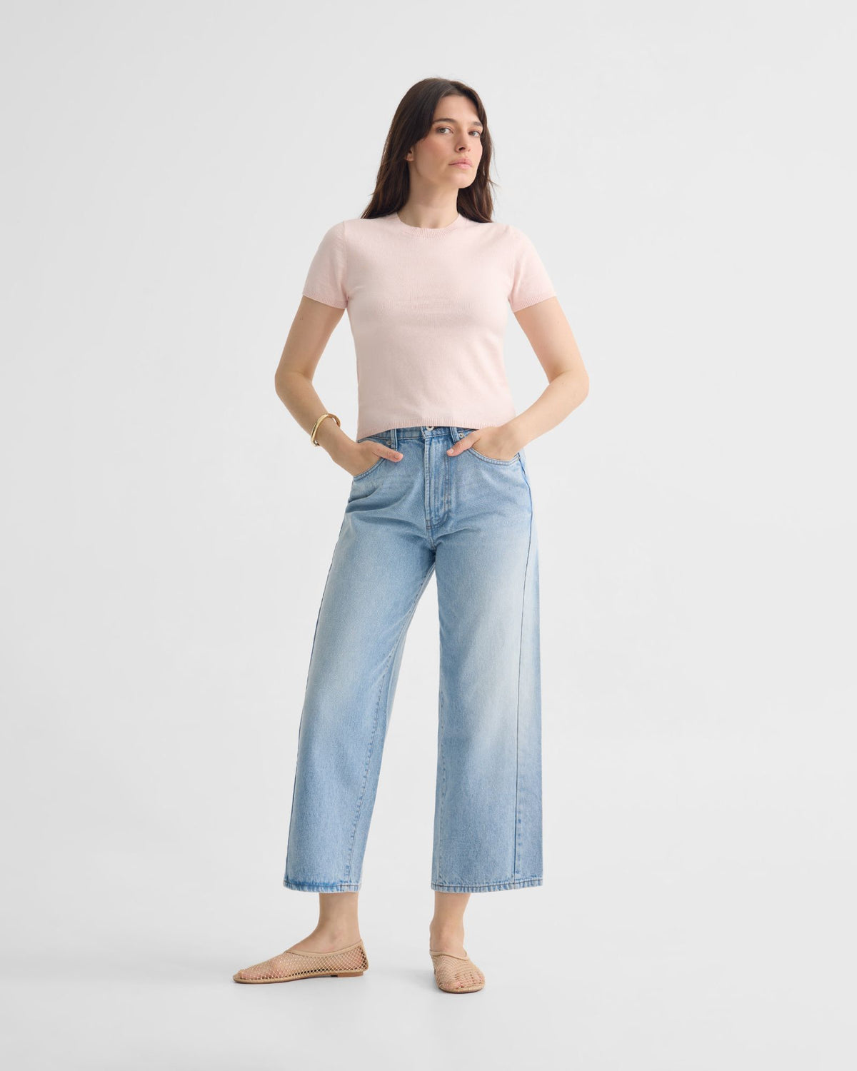 Olivia Crop Cashmere Knit WOMENS KNITWEAR