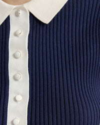 Monique Rib Polo Knit WOMENS KNITWEAR