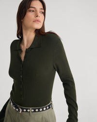 Onyx Ribbed Bodysuit WOMENS KNITWEAR