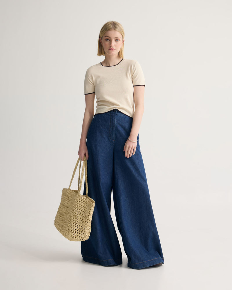 Indra Tipping Knit WOMENS KNITWEAR