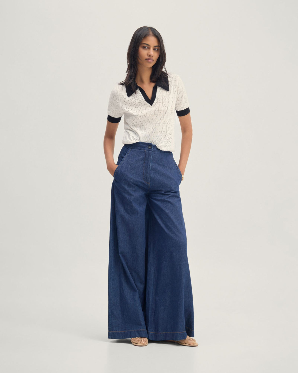 Aimee Pointelle Polo