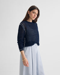 Gaby Cotton Crew Neck WOMENS KNITWEAR