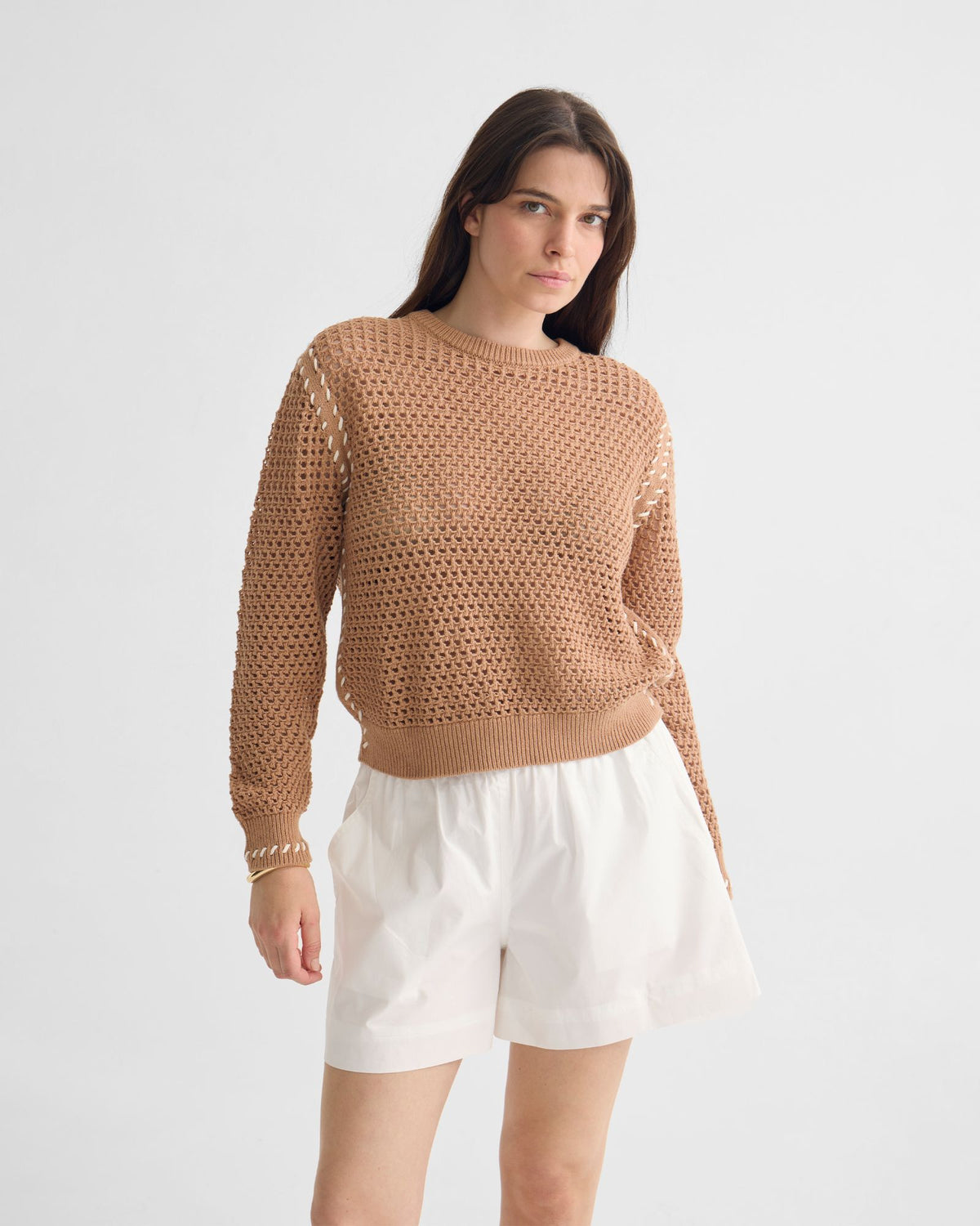 Gaby Cotton Crew Neck WOMENS KNITWEAR