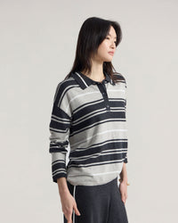 Pip Striped Polo Knit WOMENS KNITWEAR