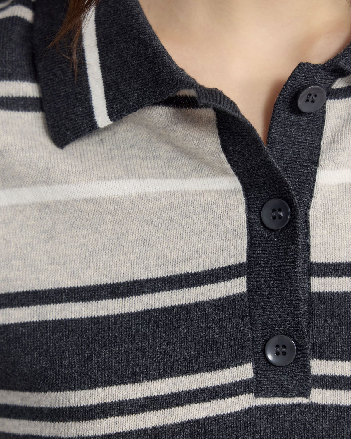 Pip Striped Polo Knit WOMENS KNITWEAR