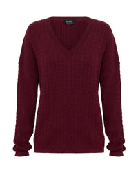 Drew Cable V-Neck Knit WOMENS KNITWEAR