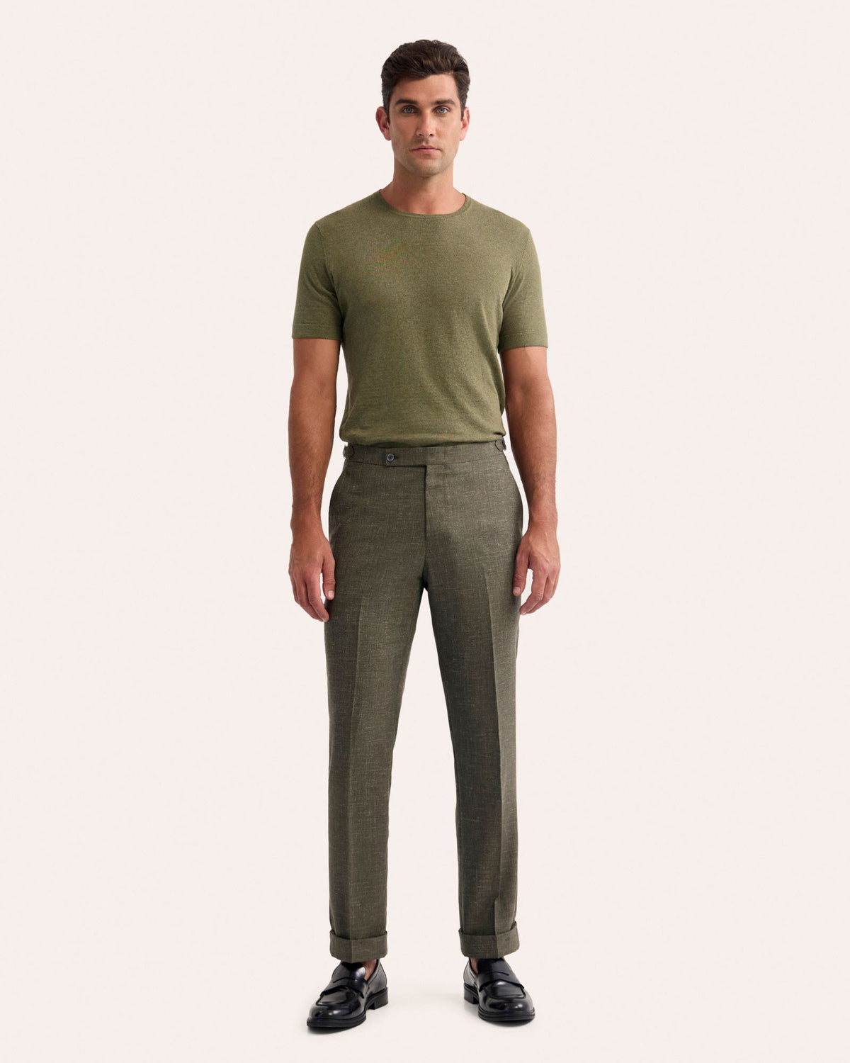 Theodore Crew Neck Knitted T-Shirt MENS KNITWEAR