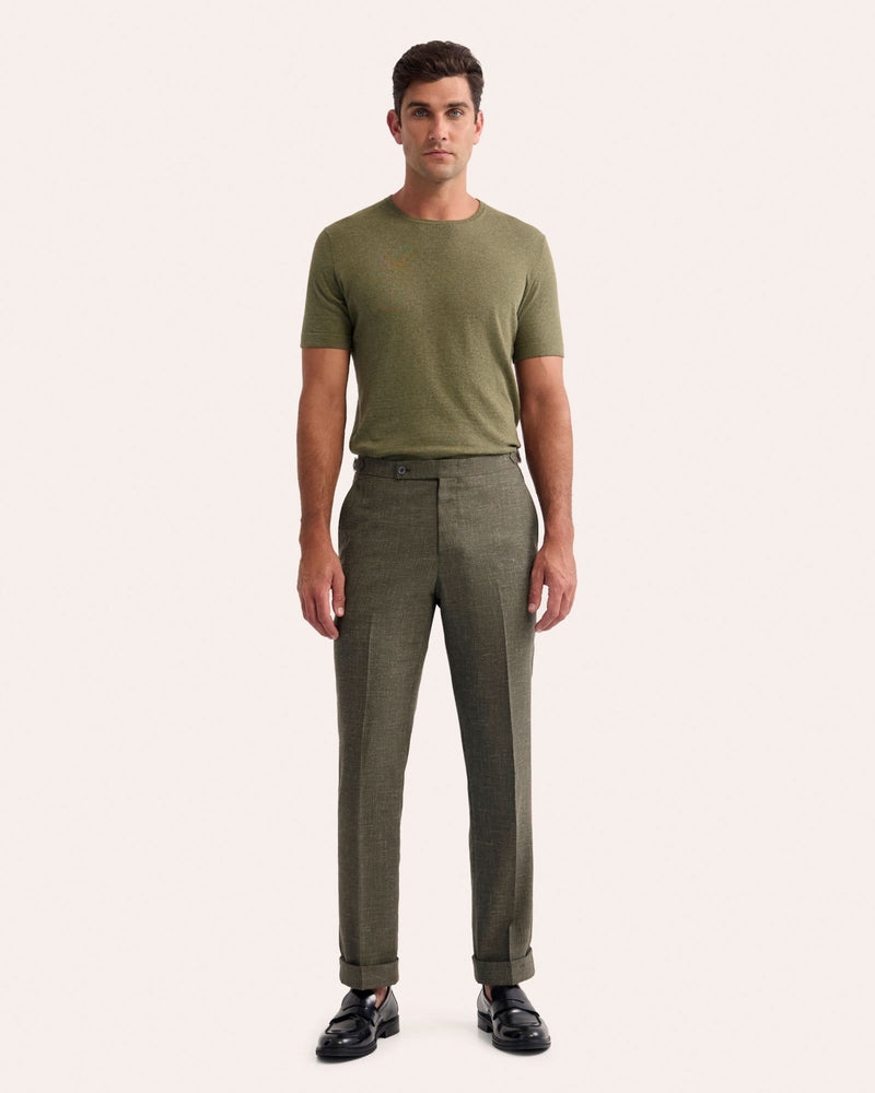 Theodore Crew Neck Knitted T-Shirt MENS KNITWEAR