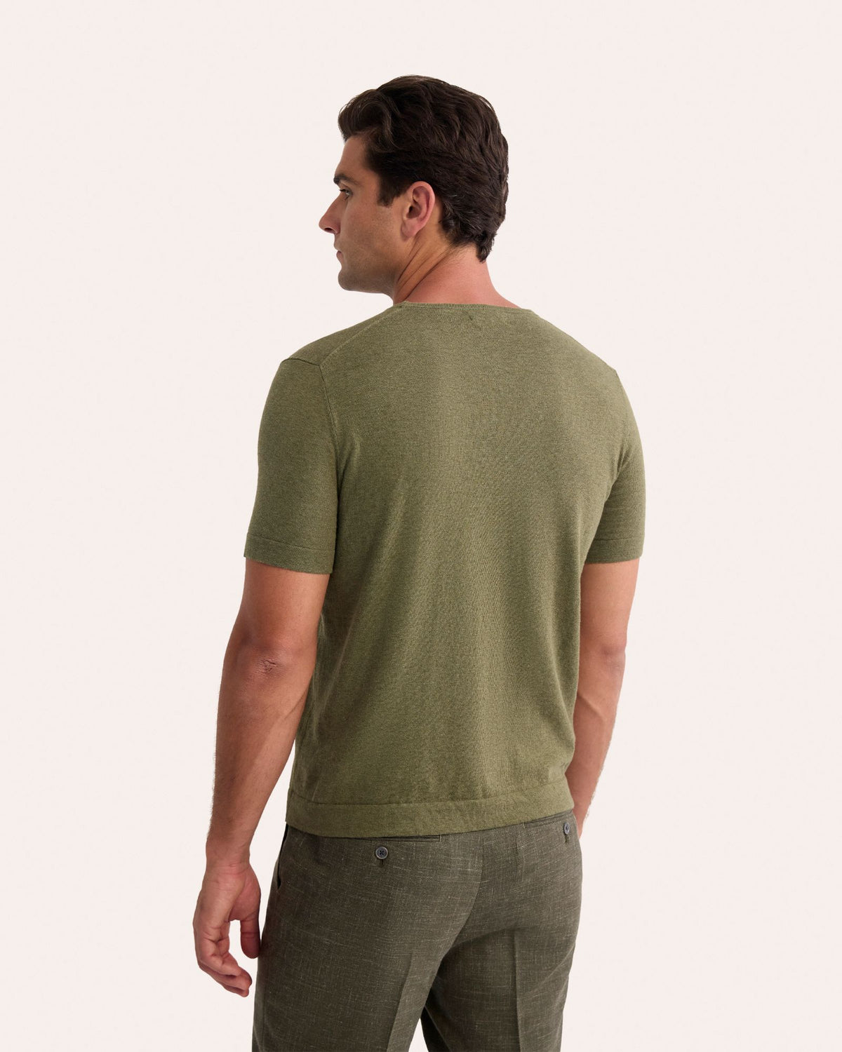 Theodore Crew Neck Knitted T-Shirt MENS KNITWEAR