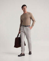 Cotton Cashmere Crew Neck Knit MENS KNITWEAR