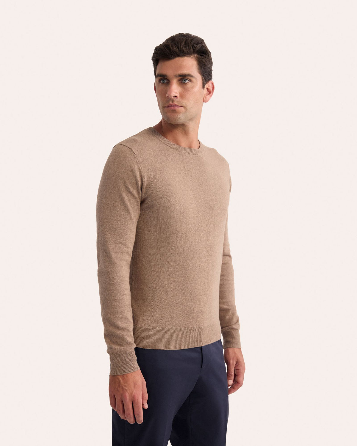 Cotton Cashmere Crew Neck Knit MENS KNITWEAR