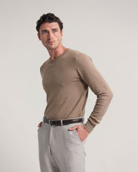 Cotton Cashmere Crew Neck Knit MENS KNITWEAR