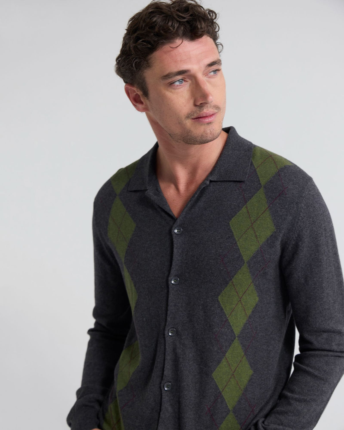 Justin Argyle Cardigan MENS KNITWEAR