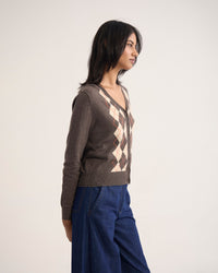 Pixie Argyle Cardigan WOMENS KNITWEAR