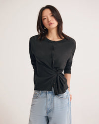 Saga Side Button Cardigan WOMENS KNITWEAR