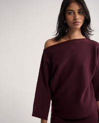 Laura Knitted Folded Collar Top WOMENS KNITWEAR