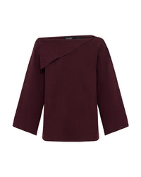 Laura Knitted Folded Collar Top WOMENS KNITWEAR