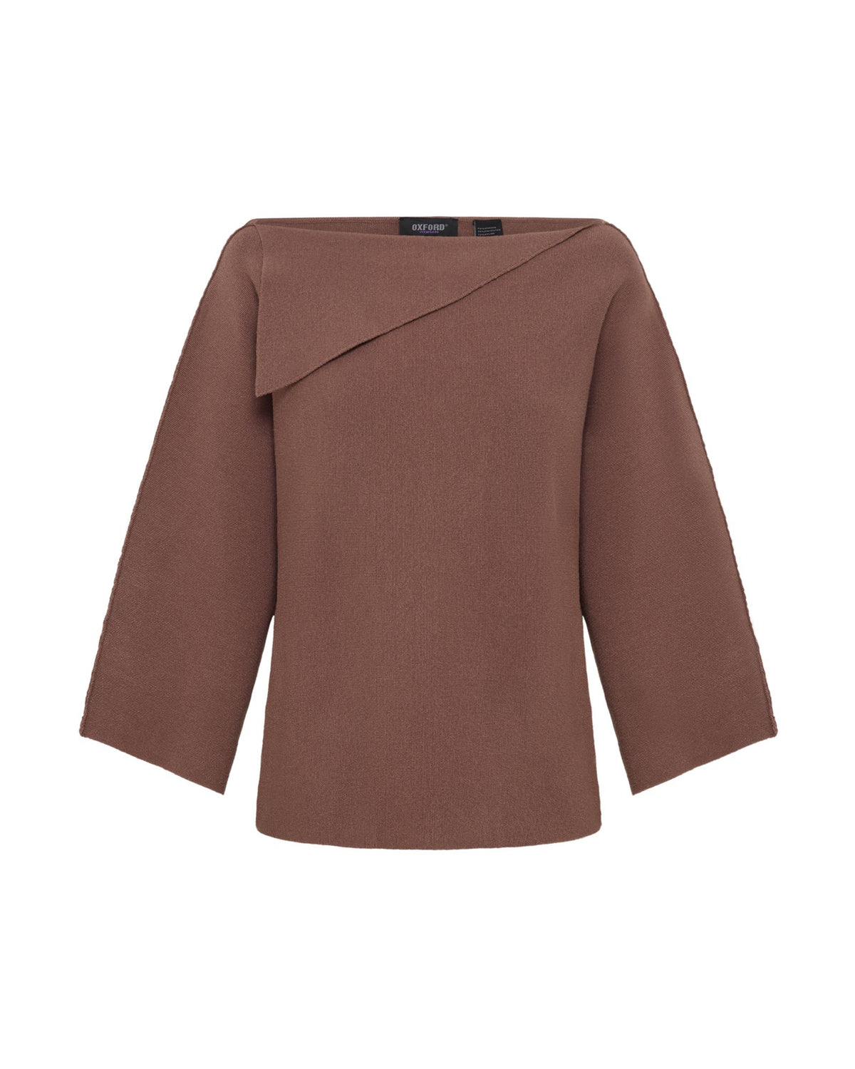 Laura Knitted Folded Collar Top WOMENS KNITWEAR