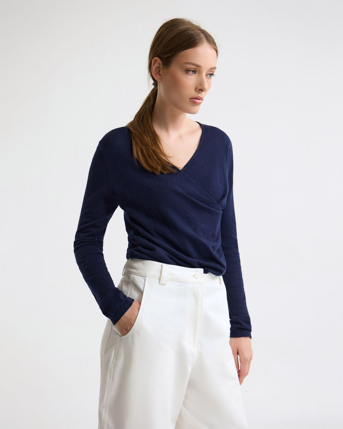 Daria Wrap Front Knitted Top WOMENS DRESSES