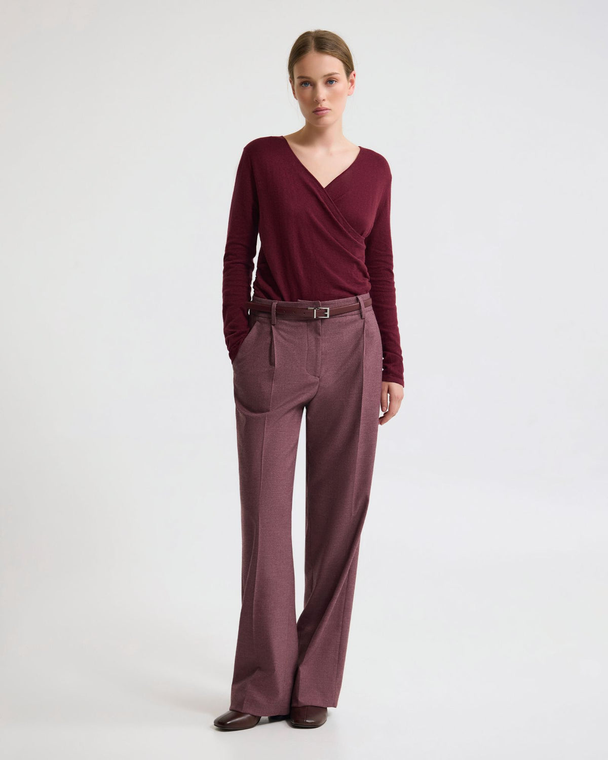 Daria Wrap Front Knitted Top WOMENS DRESSES