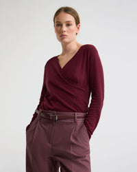 Daria Wrap Front Knitted Top WOMENS DRESSES