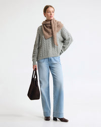 Evie Cable Knit Crew Neck WOMENS KNITWEAR