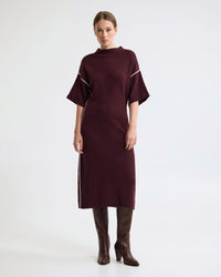 Natalya Knit Contrast Piping Dress WOMENS KNITWEAR