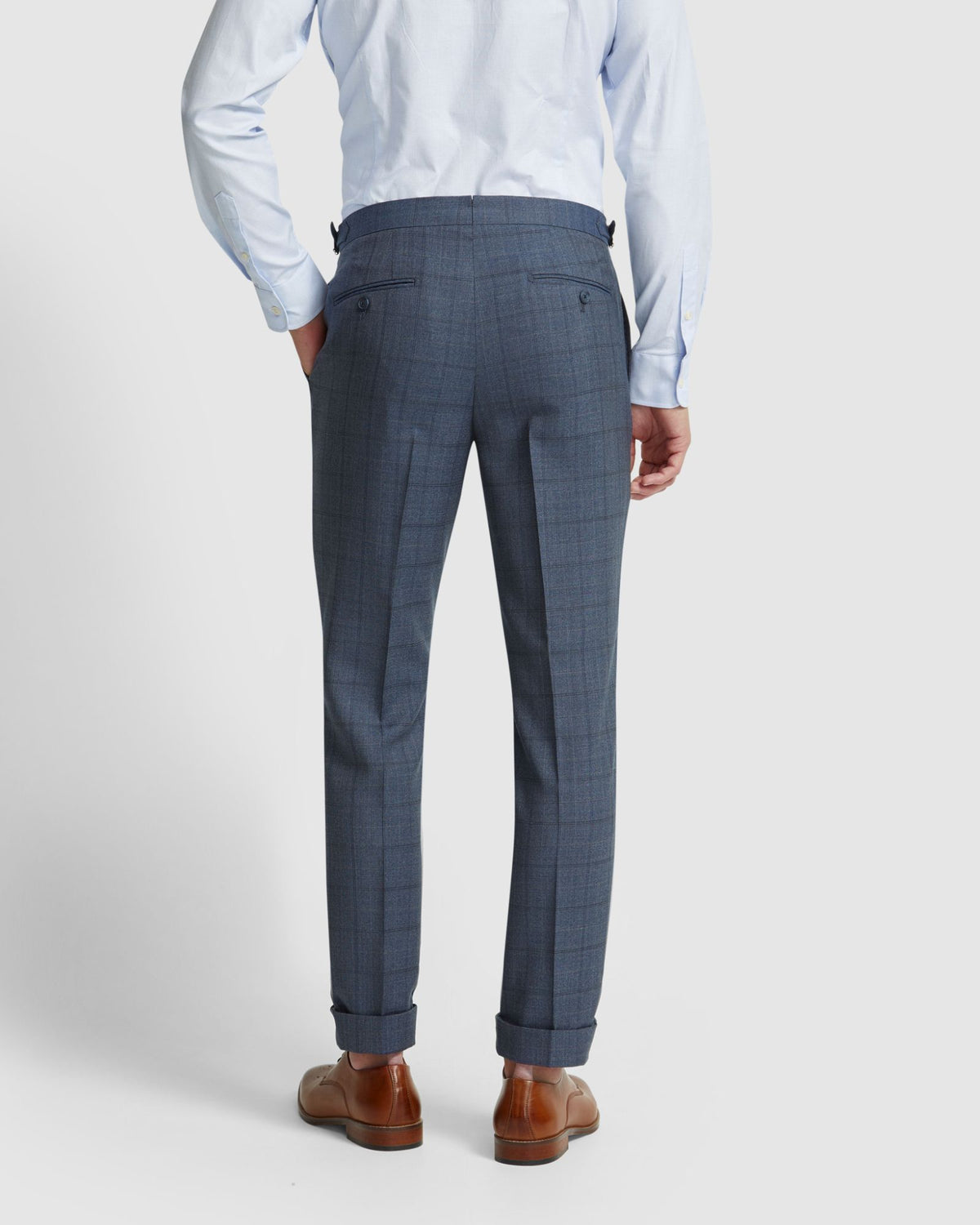 BYRON WOOL SUIT TROUSERS WITH SIDE TAB - AVAILABLE ~ 1-2 weeks MENS SUITS