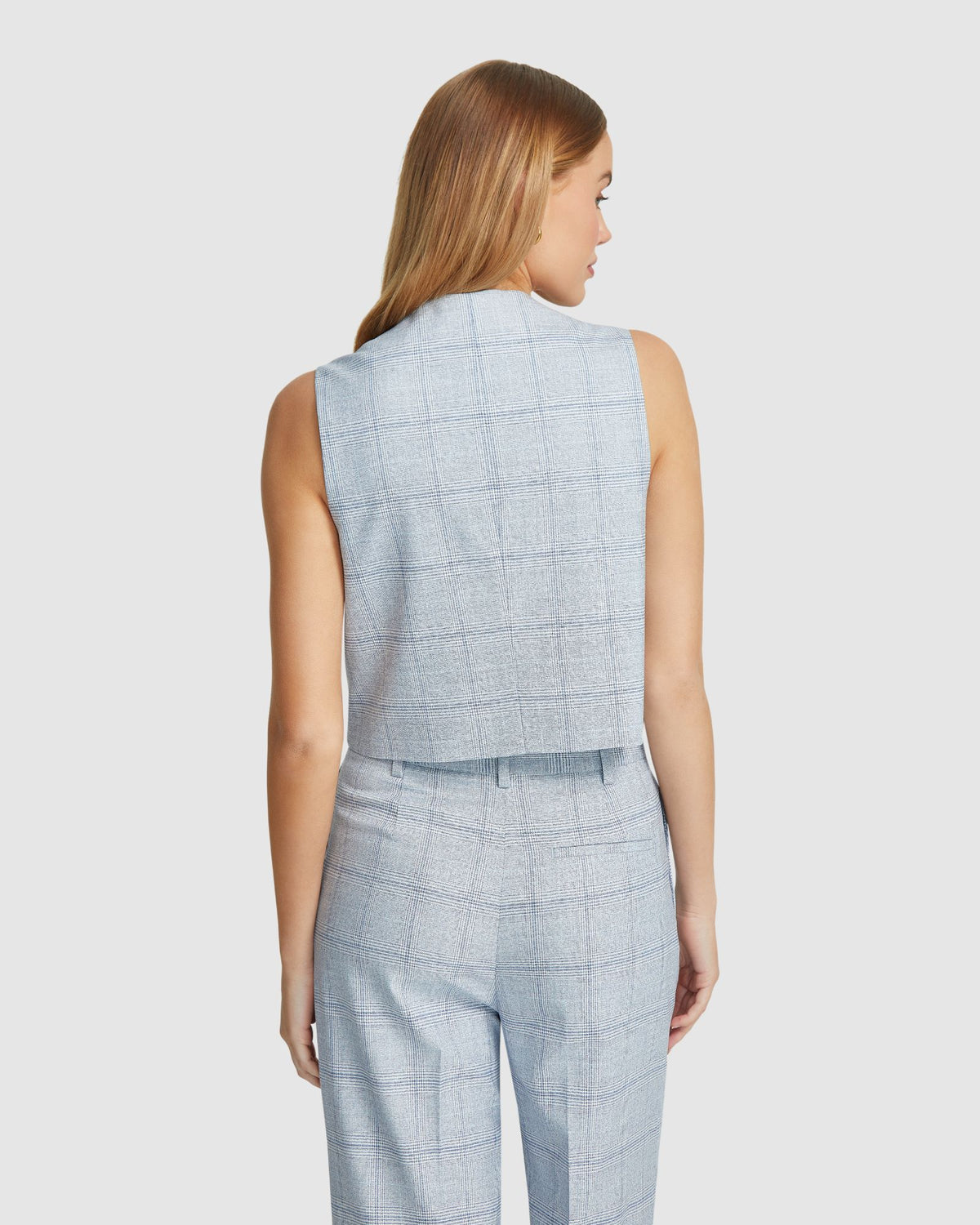 VIENNA ECO CHECKED SUIT WAISTCOAT WOMENS SUITS JKTS COATS