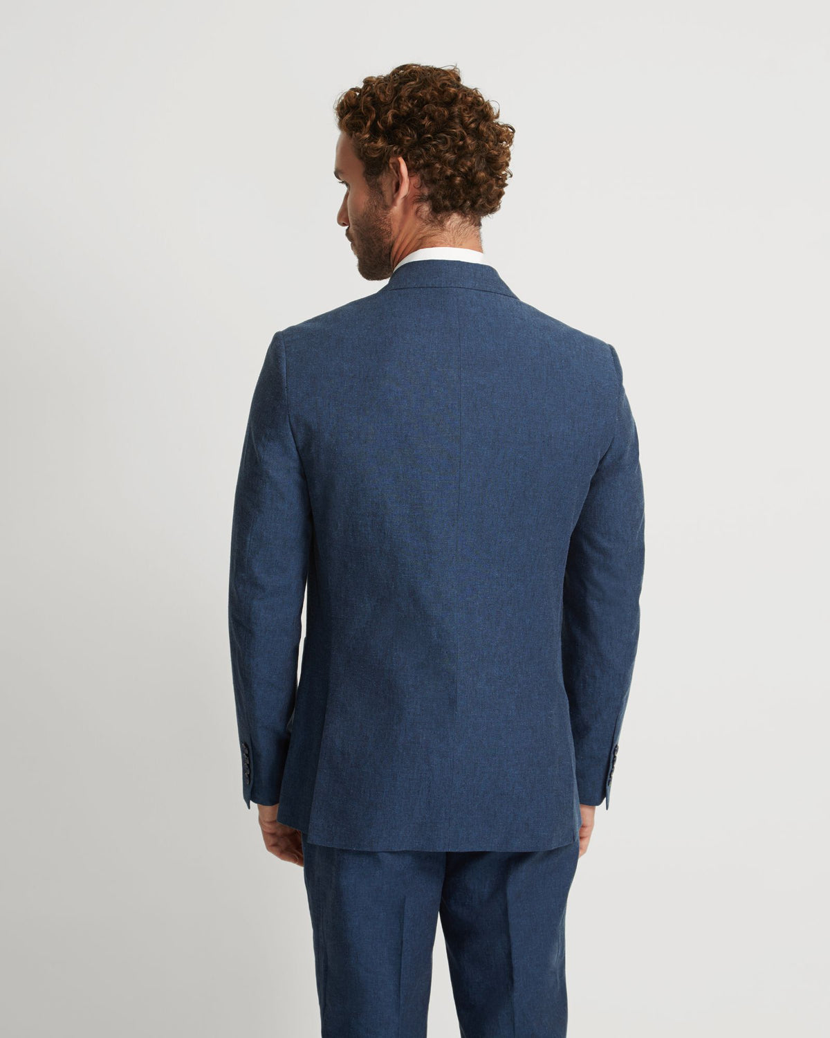 BYRON LINEN BLEND PEAK LAPEL JACKET MENS JACKETS AND COATS