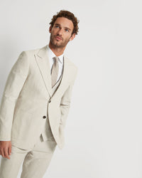 Byron Linen Blend Peak Lapel Jacket
