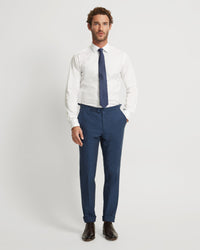 BYRON LINEN BLEND CUFFED TROUSERS MENS TROUSERS