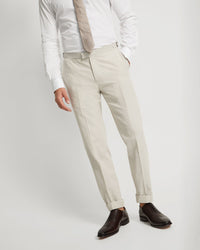 Byron Linen Blend Cuffed Trousers
