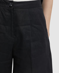 SASHA LINEN SHORTS WOMENS PANTS