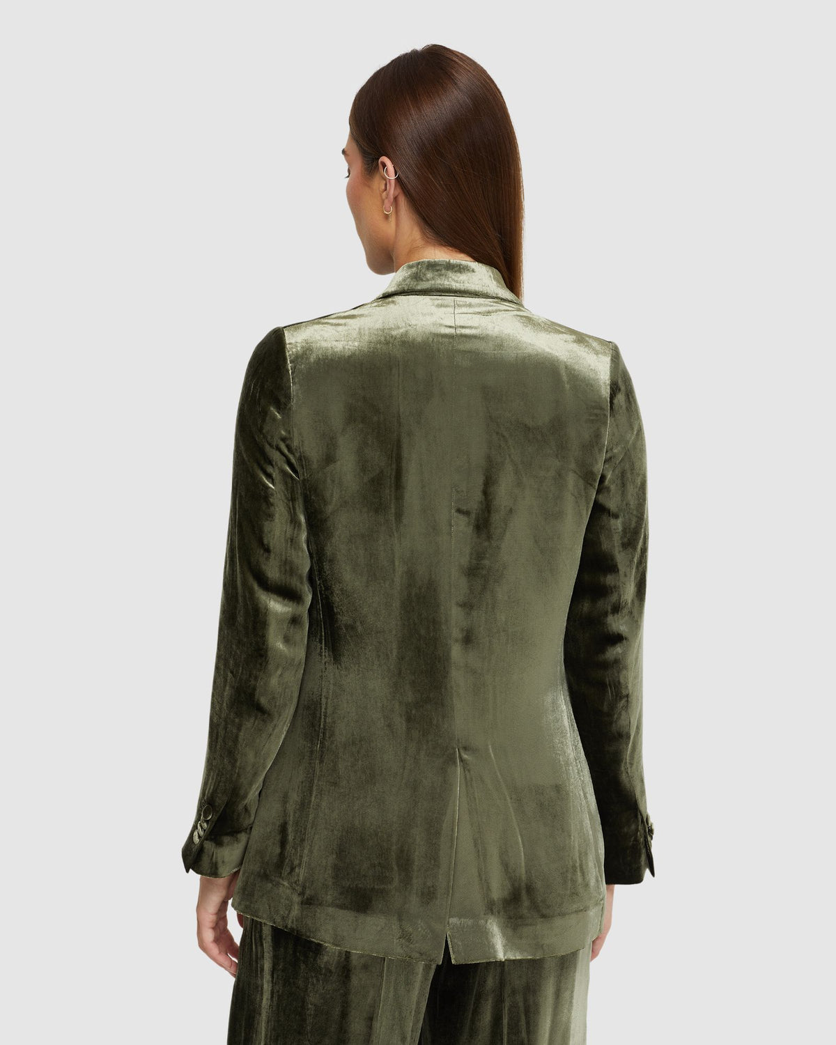 LOLA SILKY VELVET JACKET WOMENS SUITS JKTS COATS