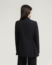 EBONY WOOL STRETCH SUIT JACKET WOMENS SUITS JKTS COATS