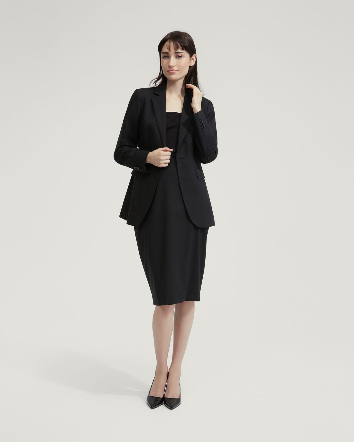 PEGGY WOOL STRETCH SUIT SKIRT WOMENS SUITS JKTS COATS