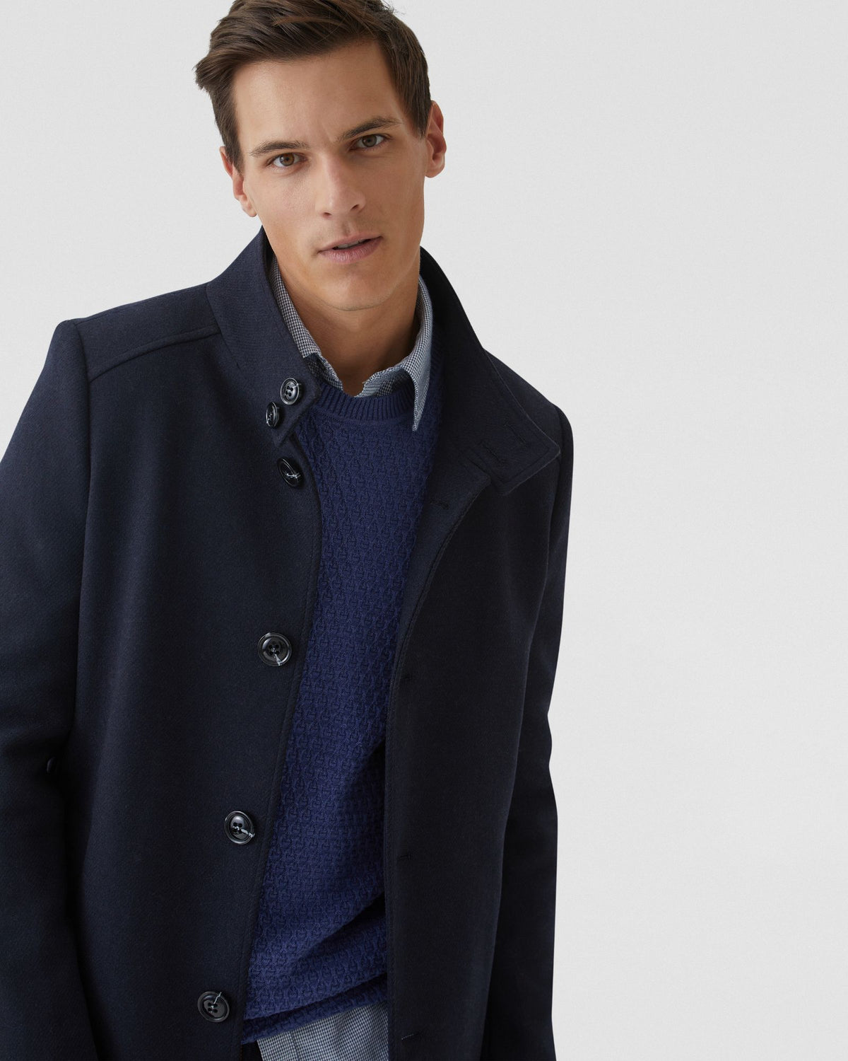 DUNBAR WOOL RICH OVERCOAT MENS JACKETS AND COATS