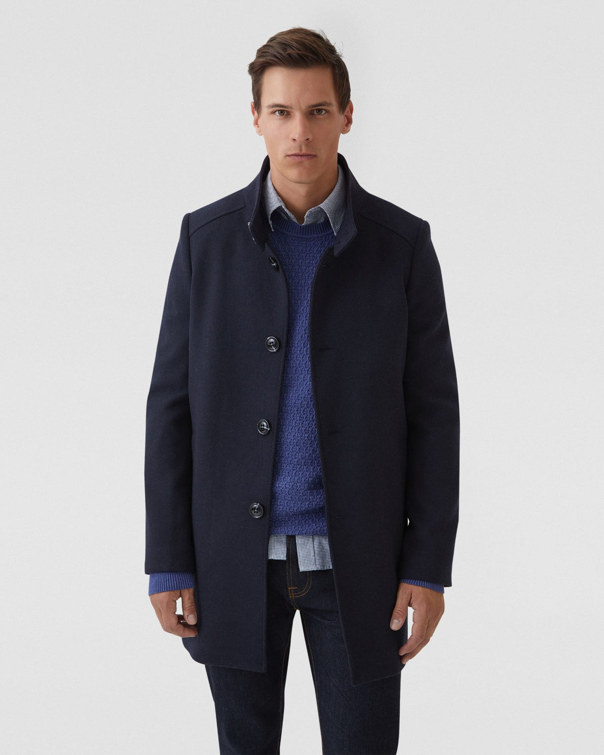 DUNBAR WOOL RICH OVERCOAT MENS JACKETS AND COATS